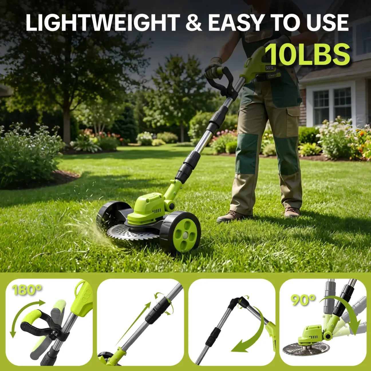 21V Cordless 3-in-1 Lawn Trimmer - view 4
