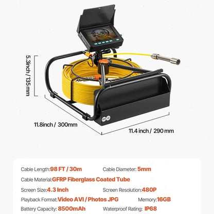 Sewer and Pipeline Inspection Camera