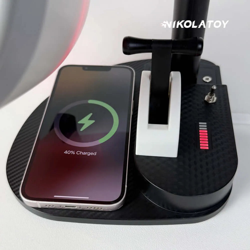 Jet Engine Desk Fan with Wireless Charger - view 2