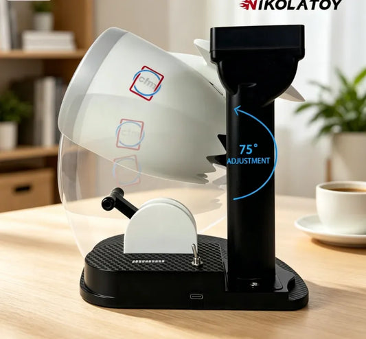 Jet Engine Desk Fan with Wireless Charger