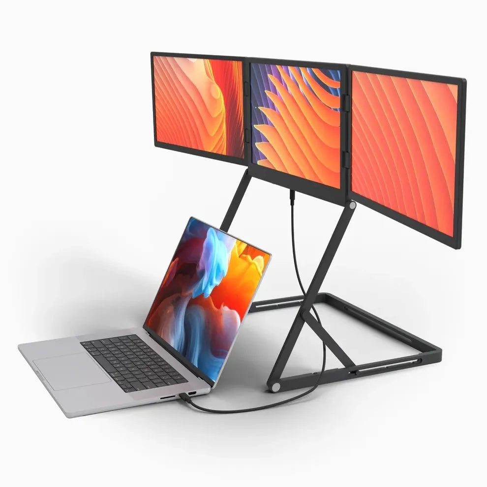 Triple-Screen Foldable Portable Monitor - view 2