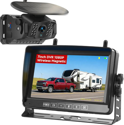 7-Inch Dual Wireless Magnetic Backup Camera