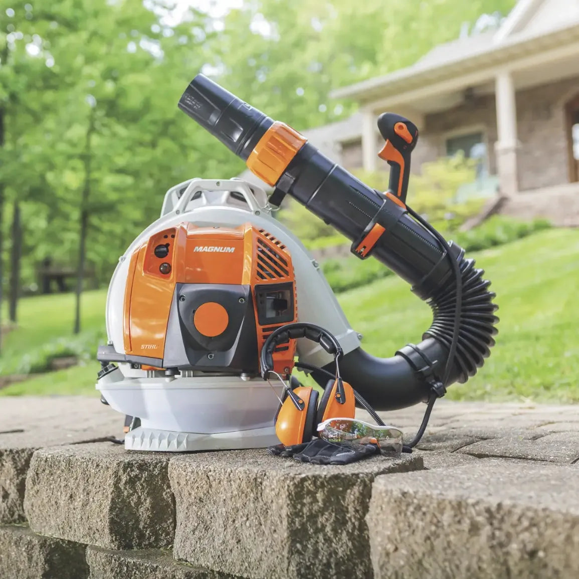 Gas-Powered Backpack Leaf Blower