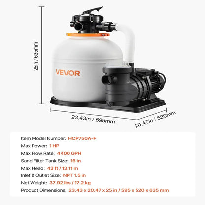 FlashPure 16-Inch Sand Filter Pump