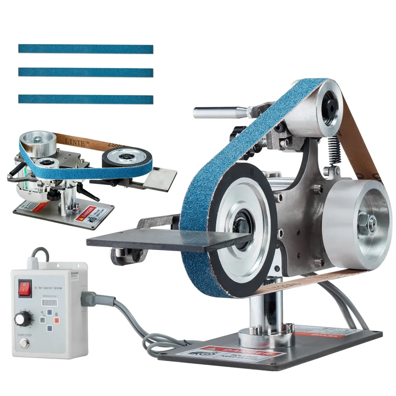 Variable-Speed Belt Sander and Grinder